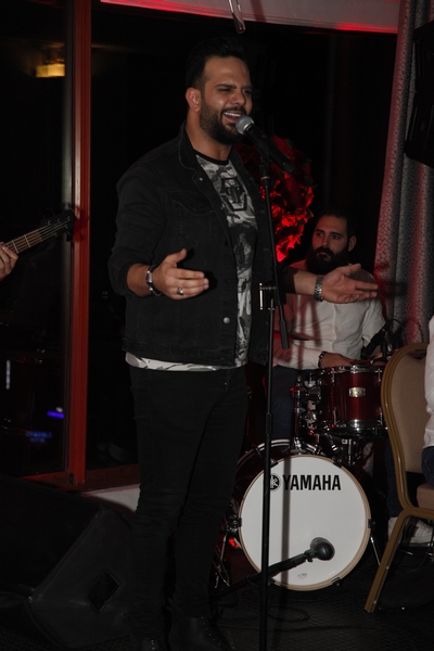 Charbel Khalil and the band at Burj on Bay 